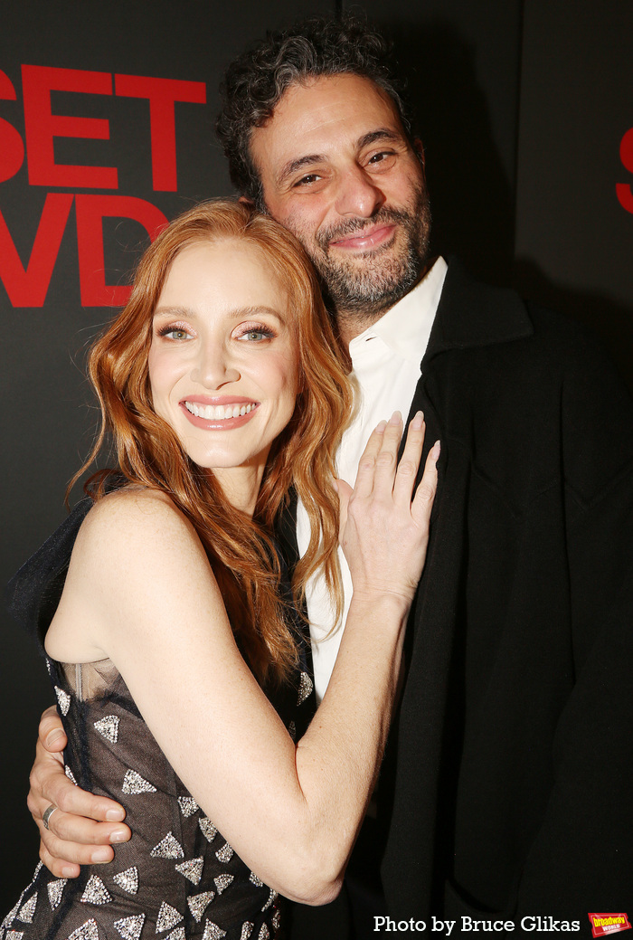 Jessica Chastain and Arian Moayed Photo