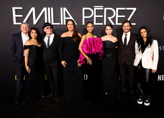 Ted Sarandos, Co-CEO, Netflix, Adriana Paz, Jacques Audiard, Karla Sofía Gascón, Zo Photo