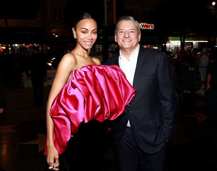 Zoe Saldana and Ted Sarandos, Co-CEO, Netflix Photo