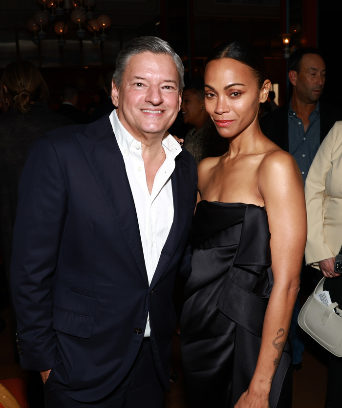 Ted Sarandos, Co-CEO, Netflix and Zoe Saldana Photo