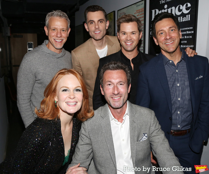 Adam Pascal, Kate Baldwin, Zak Resnick, Aaron Lazar, Andrew Rannells and Director Mic Photo