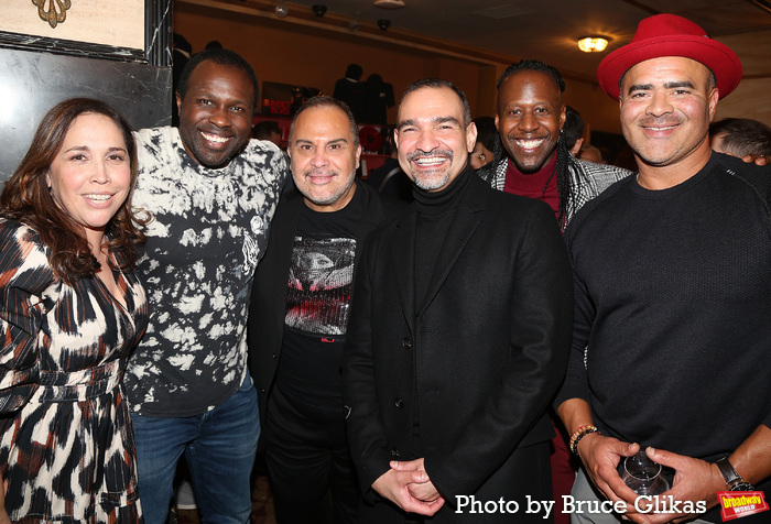 Andrea Burns, Joshua Henry, Elisio Roman, Javier Muonez, Marcus James and Christopher Photo