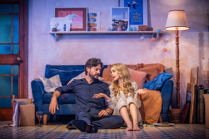 Photos: Lily Collins and Álvaro Morte in BARCELONA Image