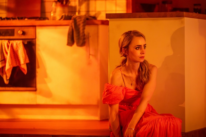 Photos: Lily Collins and Álvaro Morte in BARCELONA Image