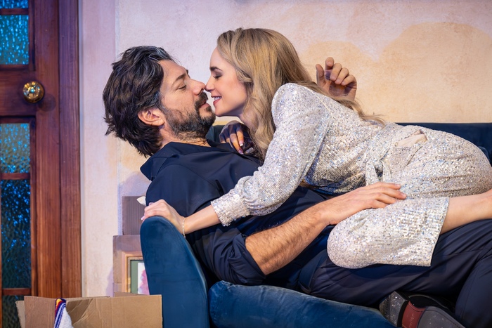 Photos: Lily Collins and Álvaro Morte in BARCELONA Image