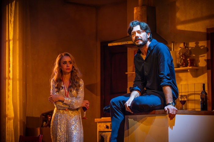 Photos: Further Look at Lily Collins and Álvaro Morte in BARCELONA Image