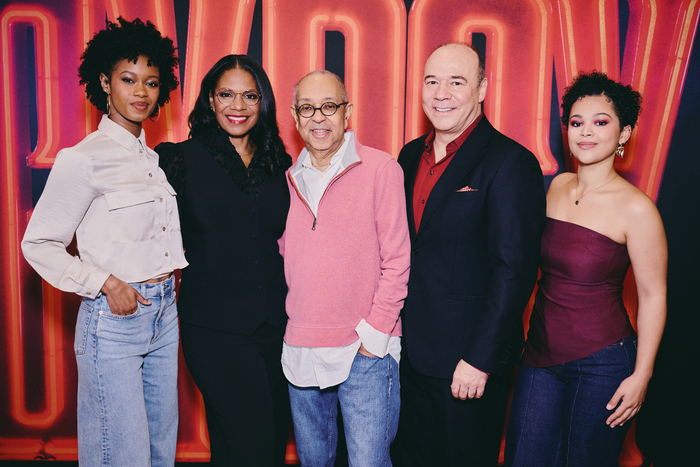 Joy Woods, Audra McDonald, George C. Wolfe, Danny Burstein, and Jordan Tyson Photo