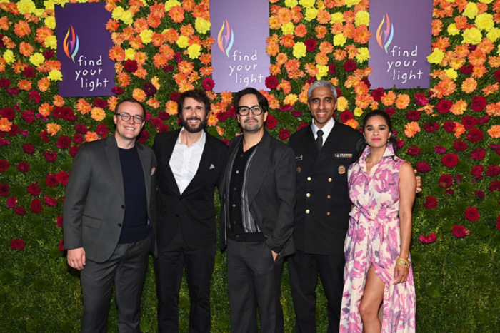 Chasten Buttigieg, Josh Groban, Lin-Manuel Miranda, Dr. Vivek Murthy, and Misty Copel Photo