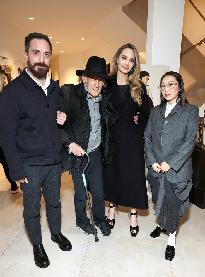 Pablo Larraín, Edward Lachman, Angelina Jolie and Lulu Wang  Photo