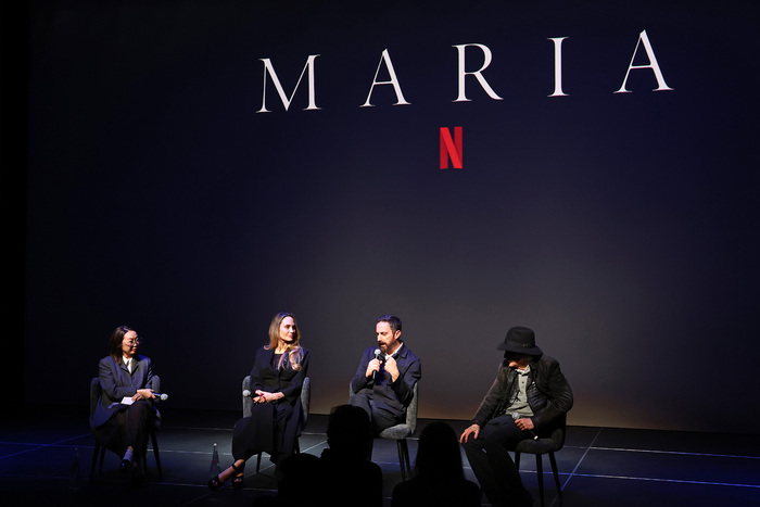 Lulu Wang, Angelina Jolie, Pablo Larraín and Edward Lachman Photo