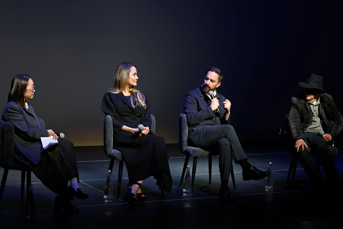 Lulu Wang, Angelina Jolie, Pablo Larraín and Edward Lachman Photo