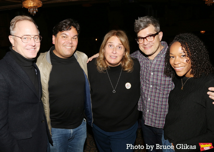 Scott Pask, Robert Lopez, Anne Garefino, Stephen Oremus and Nikki M. James Photo