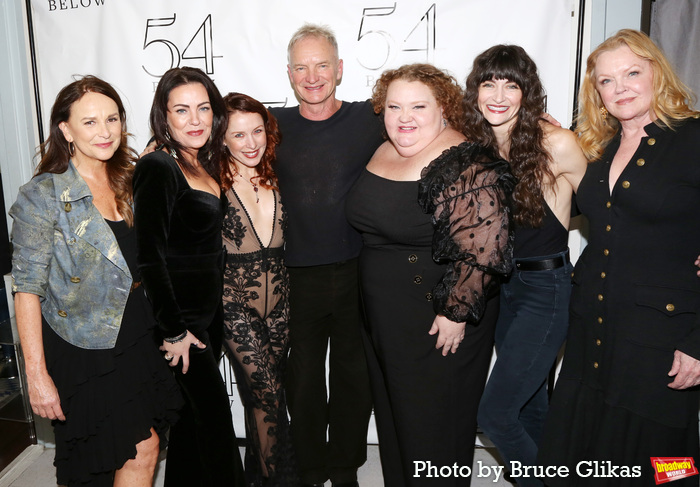 Sally Ann Triplett, Rachel Tucker, Sarah Hunt, Sting, Shawna Hamic, Dawn Cantwell and Photo