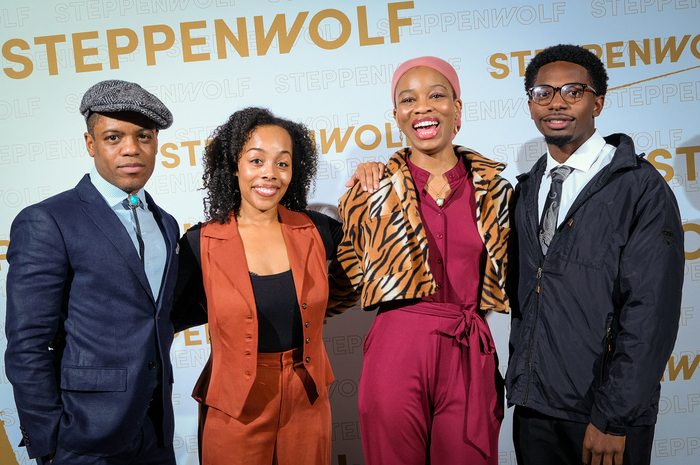 Jon Michael Hill, Brittany Bradford and Leroy and Lucy understudies Chibuba Osuala an Photo