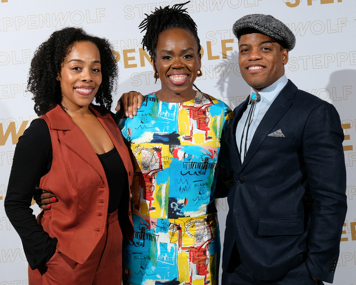 Brittany Bradford, Playwright Ngozi Anyanwu and ensemble member Jon Michael Hill Photo