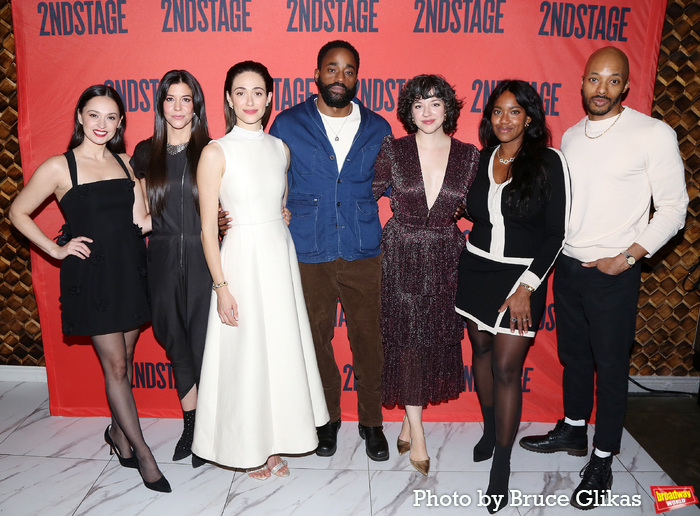 Zoe Winters, Emmy Rossum and Motell Foster, Playwright Amy Berryman, Director Whitney Photo