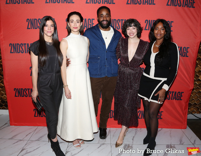 Zoe Winters, Emmy Rossum, Motell Foster, Playwright Amy Berryman and Director Whitney Photo