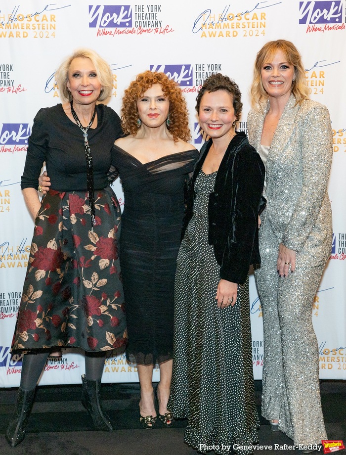 Julie Halston, Bernadette Peters, Jenna Gavigan and Elizabeth Stanley Photo