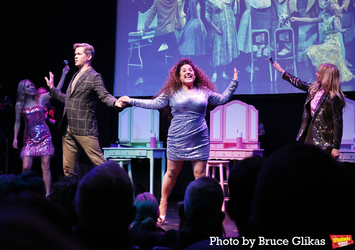 Andrew Rannells with Laura Bell Bundy, Marissa Jaret Winokur and Kerry Butler Photo