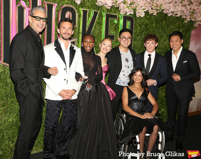 Jeff Goldblum, Jonathan Bailey, Cynthia Erivo, Ariana Grande, Bowen Yang, Marissa Bod Photo