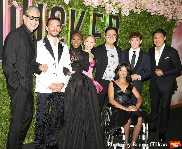 Jeff Goldblum, Jonathan Bailey, Cynthia Erivo, Ariana Grande, Bowen Yang, Marissa Bod Photo