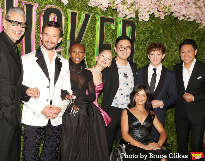 Jeff Goldblum, Jonathan Bailey, Cynthia Erivo, Ariana Grande, Bowen Yang, Marissa Bod Photo