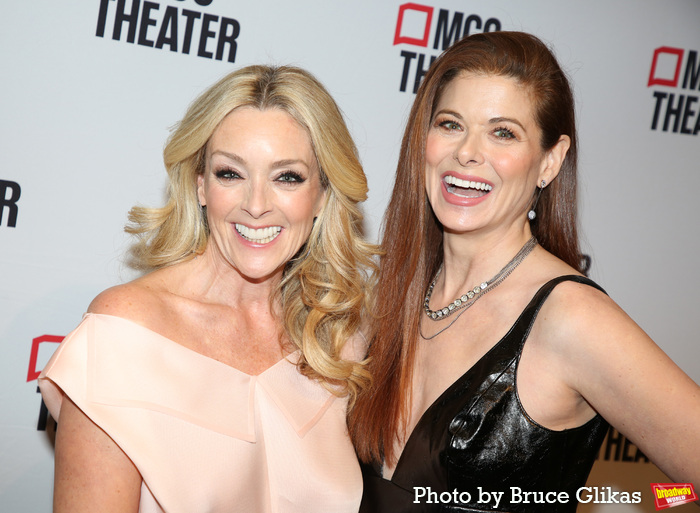 NEW YORK, NEW YORK - NOVEMBER 18: Jane Krakowski and Debra Messing pose at the openin Photo