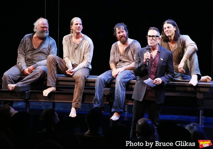 Wayne Duvall, Stark Sands,  John Gallagher Jr., Director Michael Mayer and Adrian Blake Enscoe at 