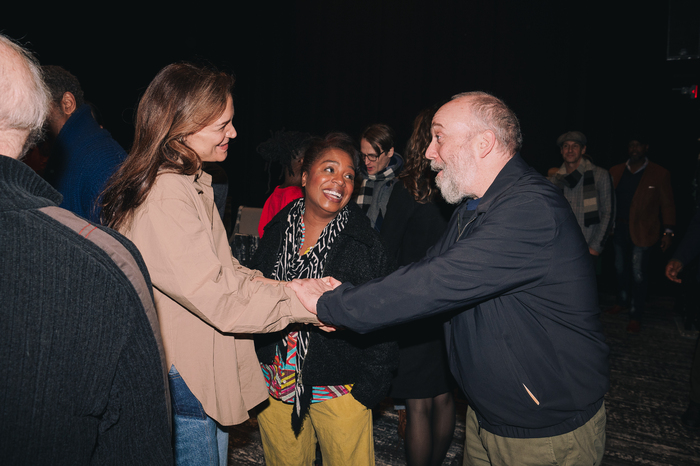 Katie Holmes, Michelle Wilson, and Paul Giamatti at 