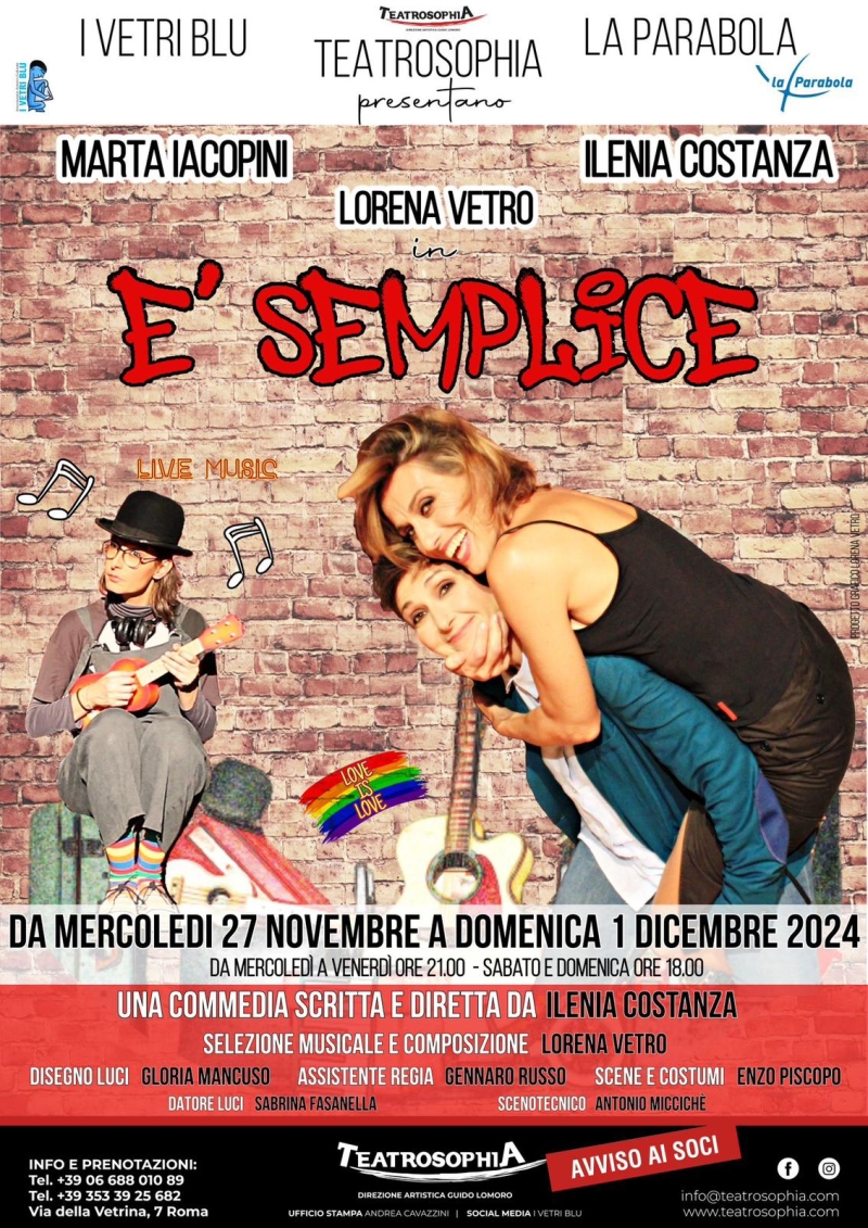 Previews: E' SEMPLICE al TEATROSOPHIA  Image