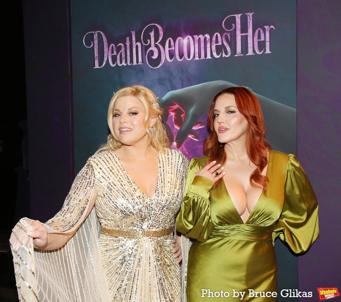 Photos: Cast & Creative Team of DEATH BECOMES HER Walk the Opening Night Purple Carpet  Image