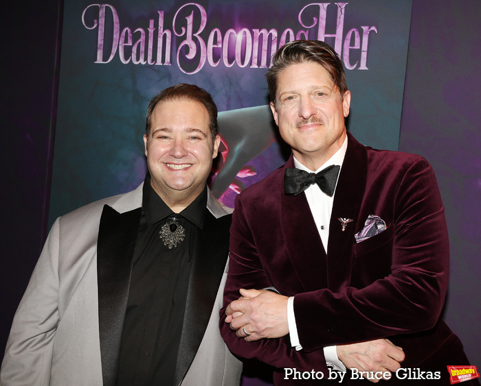 Photos: Cast & Creative Team of DEATH BECOMES HER Walk the Opening Night Purple Carpet  Image