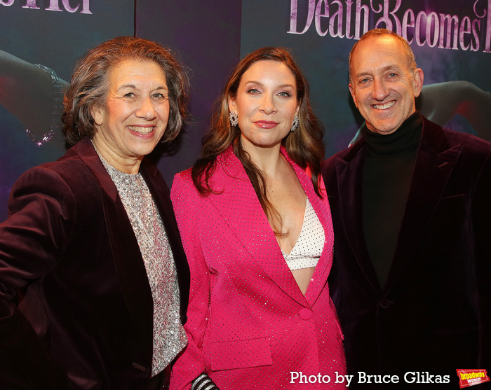 Photos: Cast & Creative Team of DEATH BECOMES HER Walk the Opening Night Purple Carpet  Image