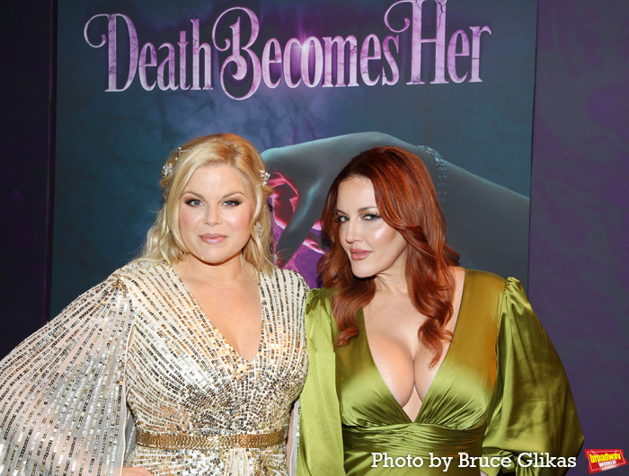 Photos: Cast & Creative Team of DEATH BECOMES HER Walk the Opening Night Purple Carpet  Image