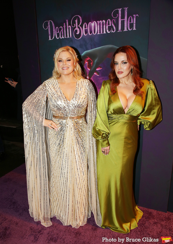 Photos: Cast & Creative Team of DEATH BECOMES HER Walk the Opening Night Purple Carpet  Image