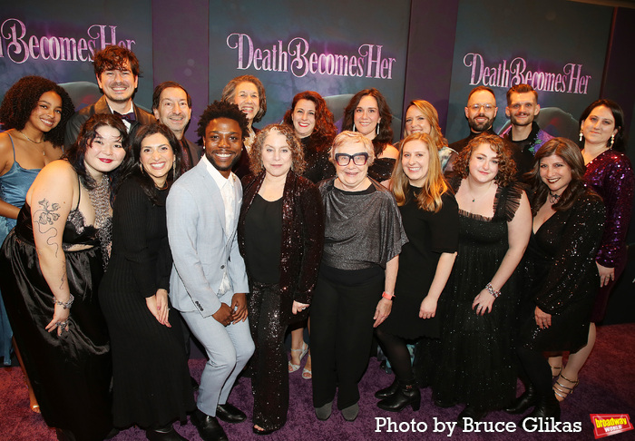 Photos: Cast & Creative Team of DEATH BECOMES HER Walk the Opening Night Purple Carpet  Image