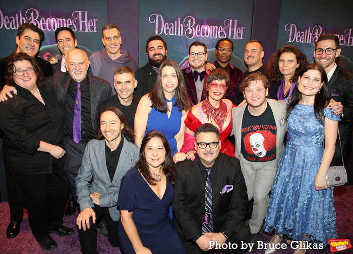 Photos: Cast & Creative Team of DEATH BECOMES HER Walk the Opening Night Purple Carpet  Image