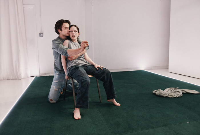 Photos: Ben Ahlers and Victoria Pedretti in TENDER NAPALM Image