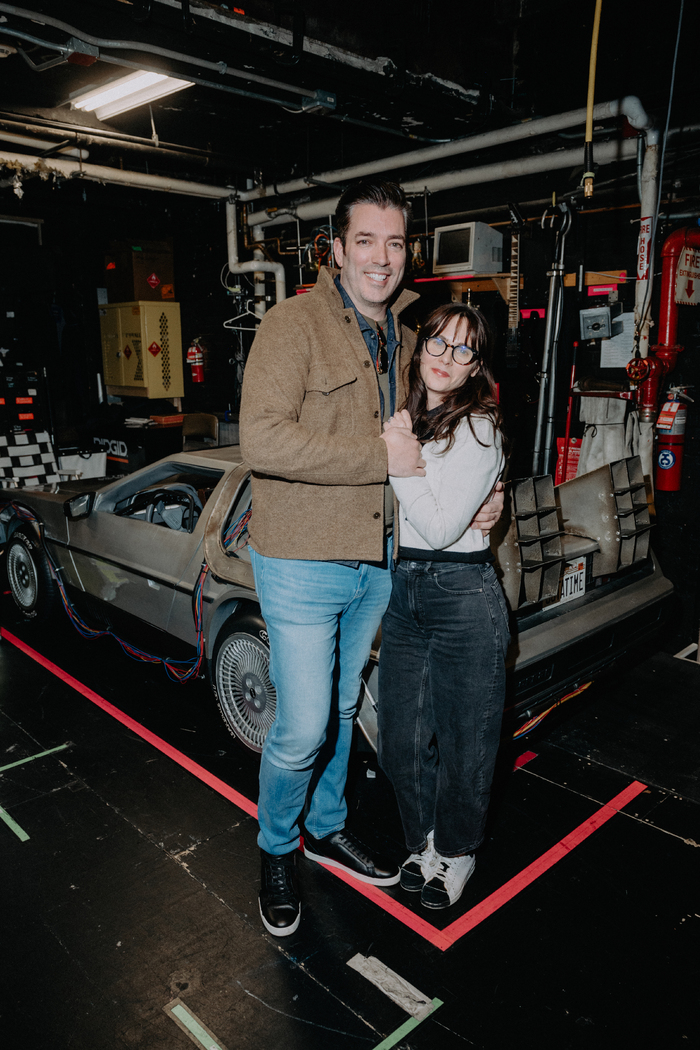 Photos: Zooey Deschanel and Jonathan Scott Visit BACK TO THE FUTURE on Broadway  Image