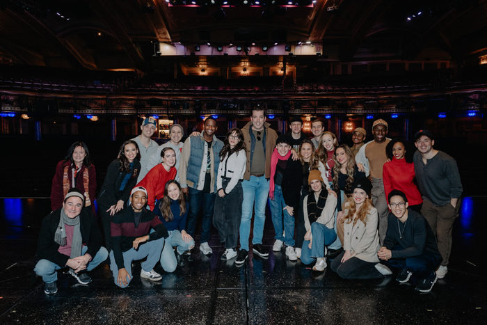 Zooey Deschanel and Jonathan Scott  Visit Back to the Future on Broadway  Photo