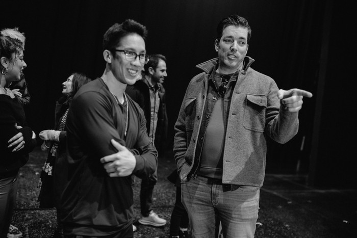 Zooey Deschanel and Jonathan Scott  Visit Back to the Future on Broadway  Photo