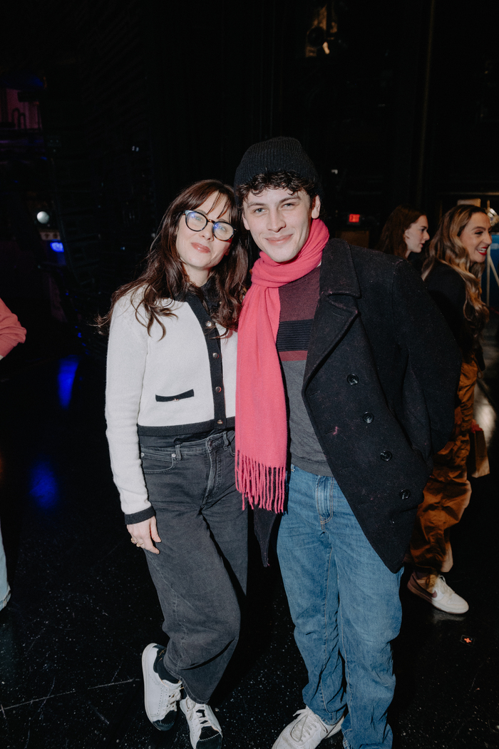 Photos: Zooey Deschanel and Jonathan Scott Visit BACK TO THE FUTURE on Broadway Image