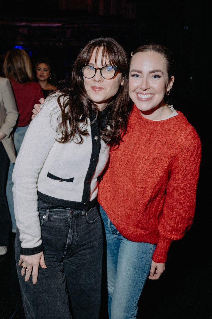 Zooey Deschanel and Jonathan Scott  Visit Back to the Future on Broadway  Photo