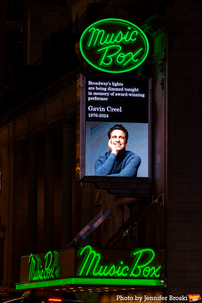 Photos: Broadway Marquees Dim In Honor Of Gavin Creel  Image