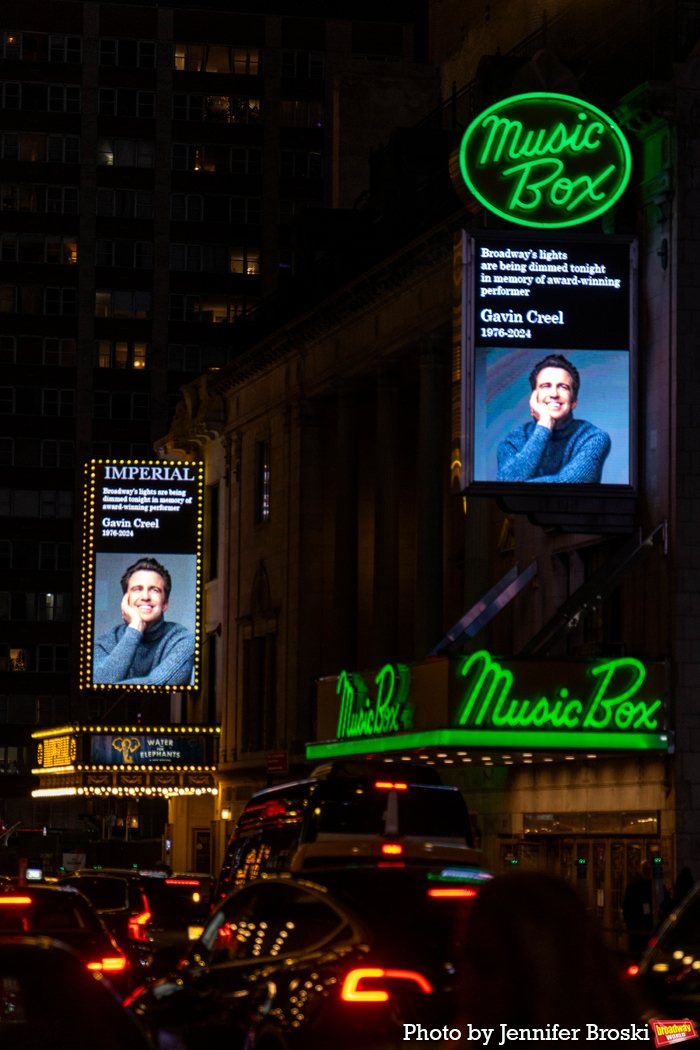 Photos: Broadway Marquees Dim In Honor Of Gavin Creel  Image