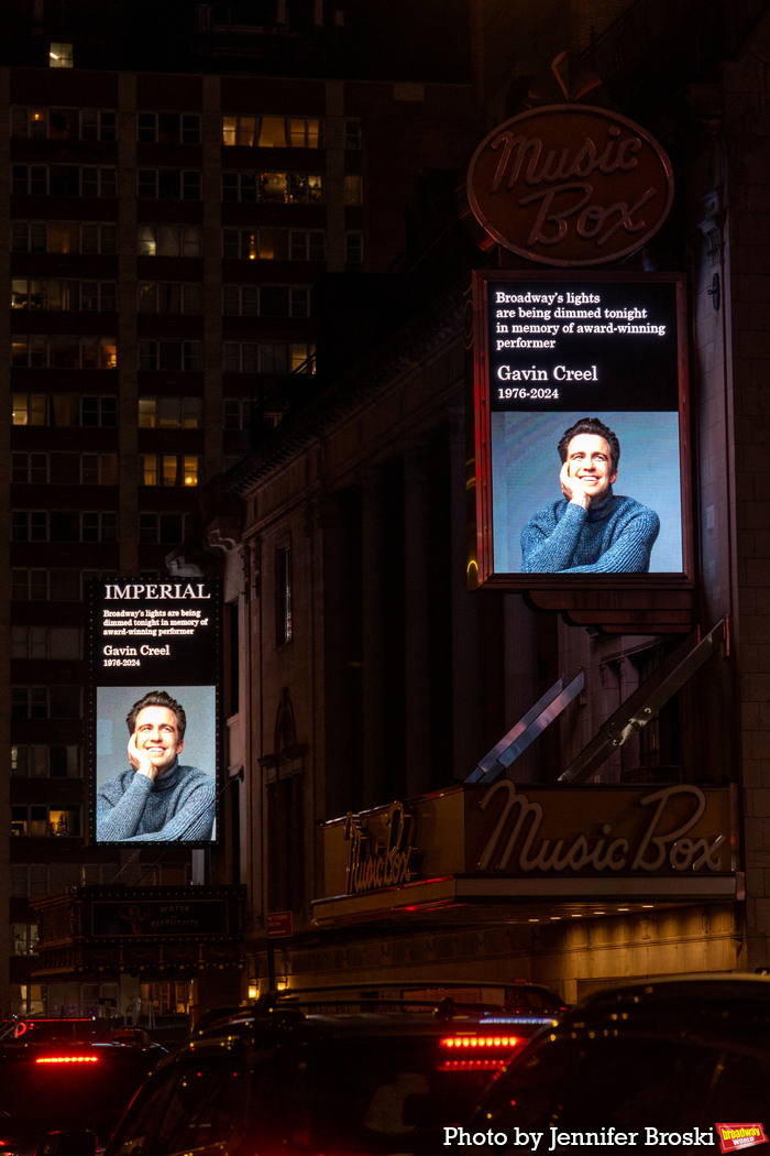 Photos: Broadway Marquees Dim In Honor Of Gavin Creel  Image