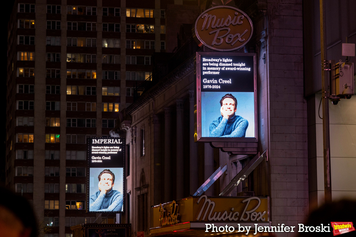 Photos: Broadway Marquees Dim In Honor Of Gavin Creel  Image