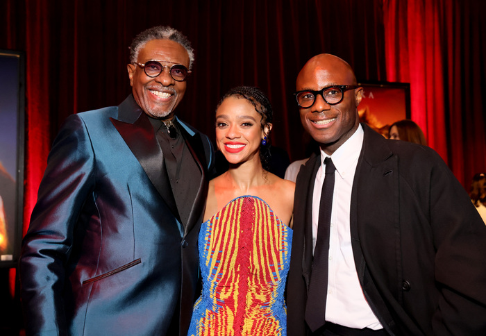 HOLLYWOOD, CALIFORNIA - DECEMBER 09: (L-R) Keith David, Tiffany Boone and Barry Jenki Photo