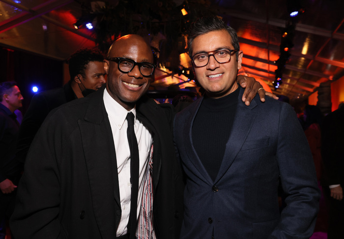 HOLLYWOOD, CALIFORNIA - DECEMBER 09: (L-R) Barry Jenkins and Asad Ayaz, Chief Brand O Photo