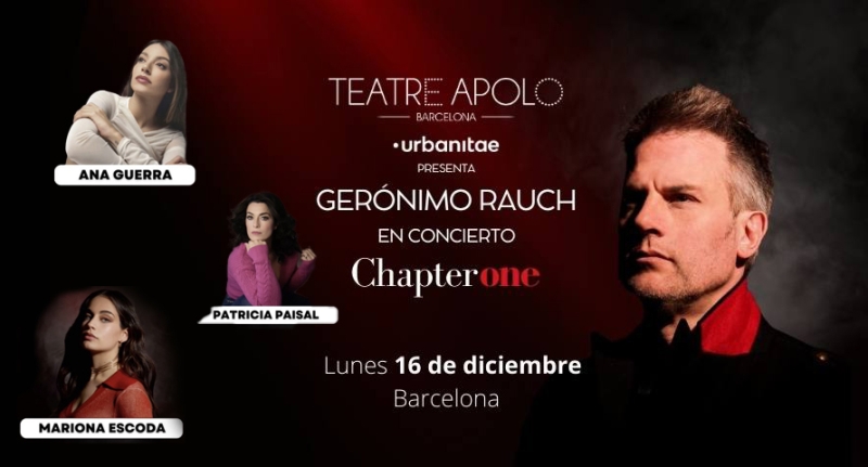 Ana Guerra, Mariona Escoda y Patricia Paisal serán las invitadas de Gerónimo Rauch en su concierto en Barcelona  Image